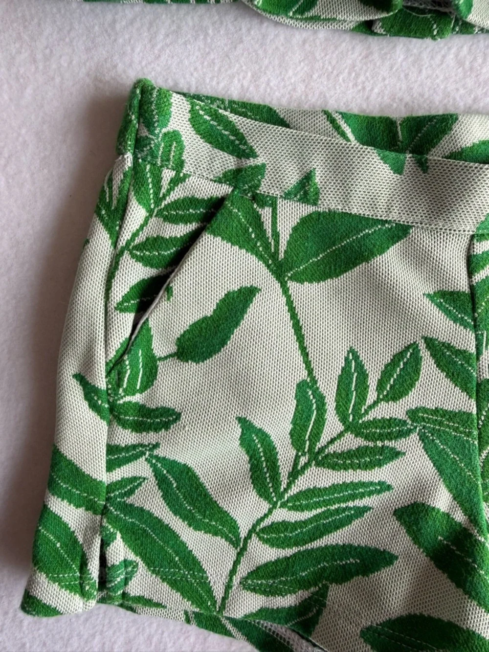 Janie and Jack Palm Leaf Top Shorts Set Girls Size 3T Summer Beachy